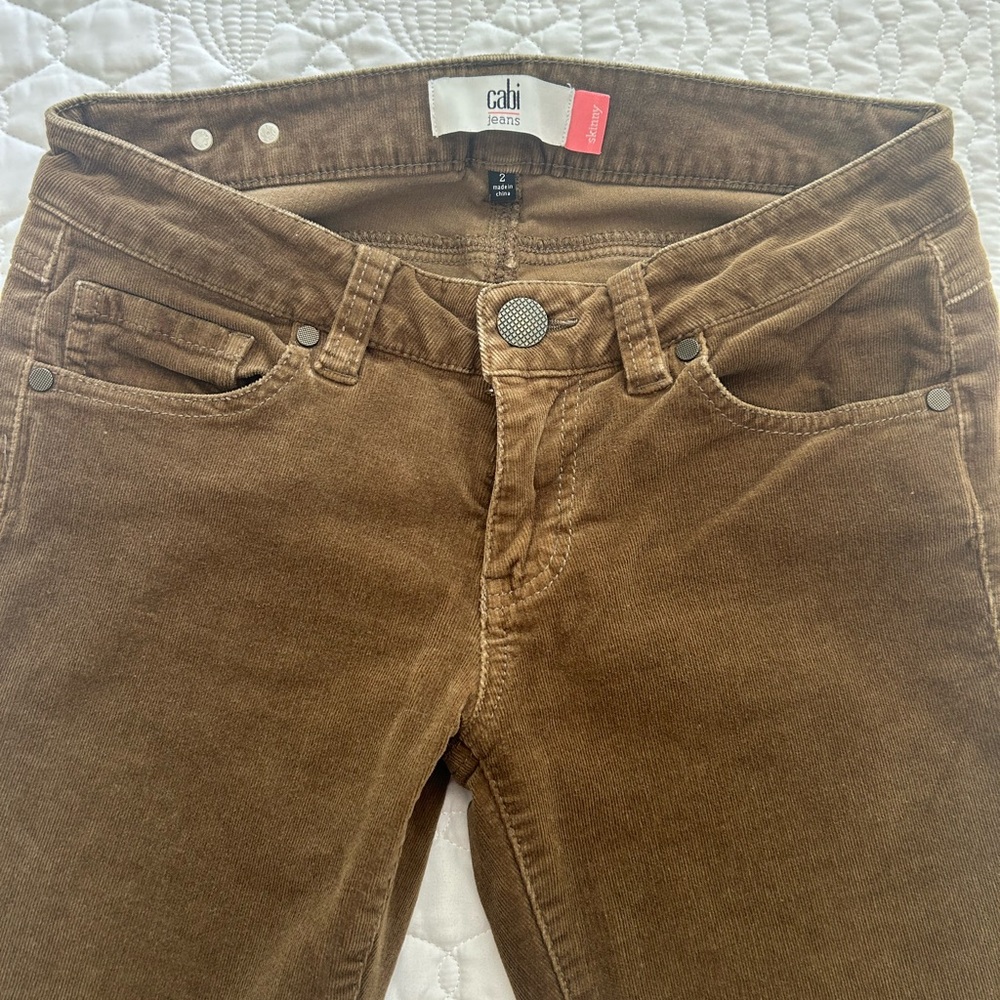 CAbi Women's Skinny Brown Jeans